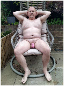 Failed husband Andrew Smith completely nude except for chastity cage