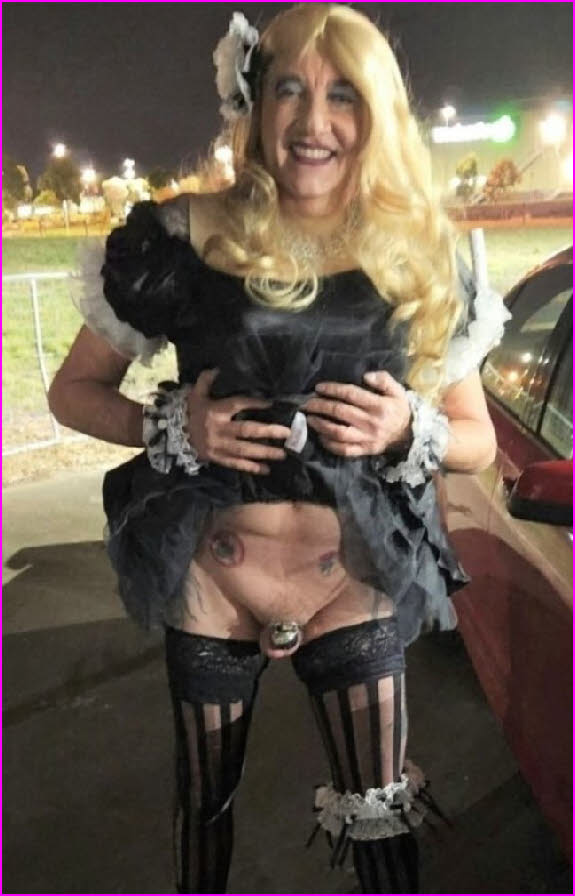Sissy maid Kevin has a pathetically small penis