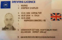 Male slut exposure ID card for closet fag Andy Marks