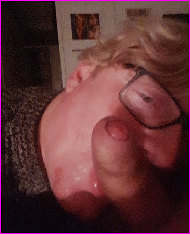 Closet sissy Candislut wraps his lips around an admirer's dick