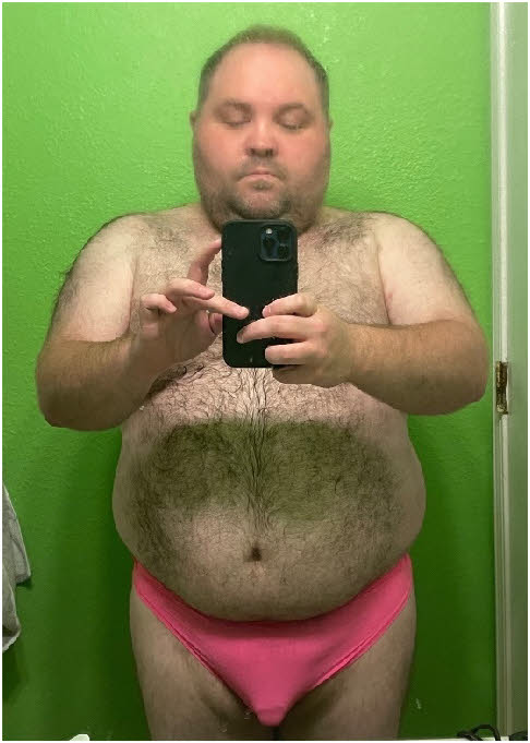 Small-dicked faggot Mark makes a hugely disappointing tent in his girlie pink knickers