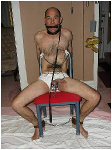 Kinky male slut Michael Sullivan from Ohio trapped in bondage