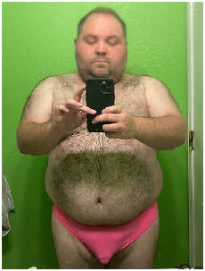 Bi-curious cumslut Mark exposed in pink panties