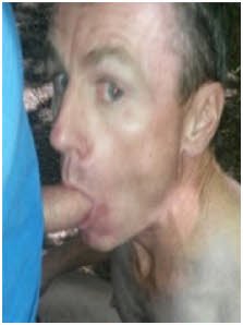 Sissy cocksucker Murray takes a heavy load between his lips