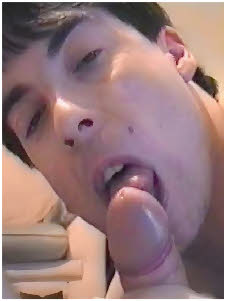 Closet homosexual Peter Fitton sucking cock on camera
