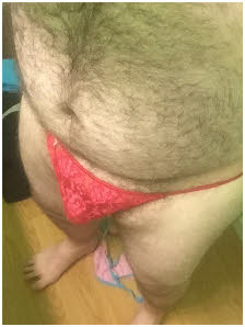 Tiny-dicked sissy loser Mark barely even makes a bulge in his pink panties