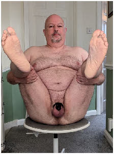 Naked failed husband forced to wear chastity cage