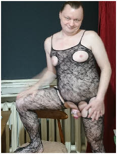 Failed male Piotr wearing slutty lingerie