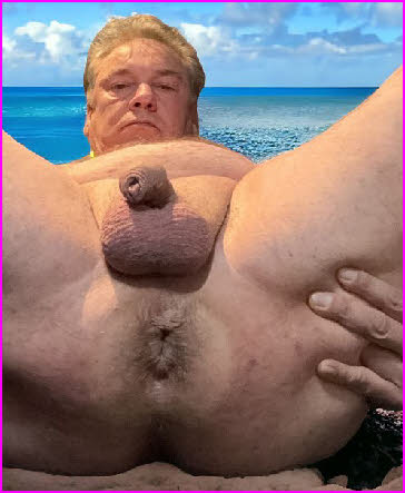 Masculine failure Gerda shows off his embarrassingly tiny manhood