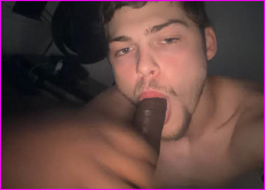 Closet sissy Matty is easily recognisable with a big black dick between his lips Closet sissy Matty is easily recognisable with a big black dick between his lips