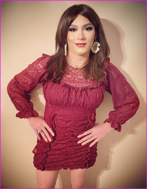 Sexy transvestite Morgan Kay fully feminised and emasculated