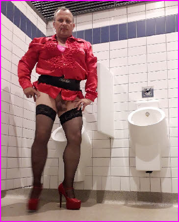 Sissy whore Kai exposes his little limp clit in gents toilets Sissy whore Kai exposes his little limp clit in gents toilets